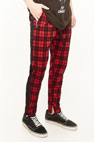 American Stitch Plaid Track Pants