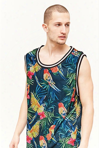 American Stitch Tropical Print Jersey Tank