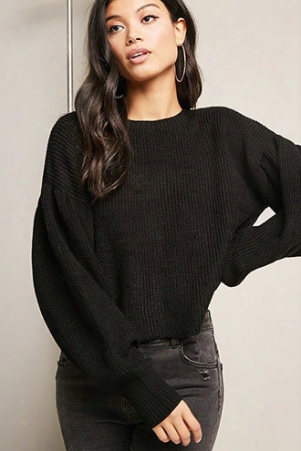 Billowy Purl-knit Sweater