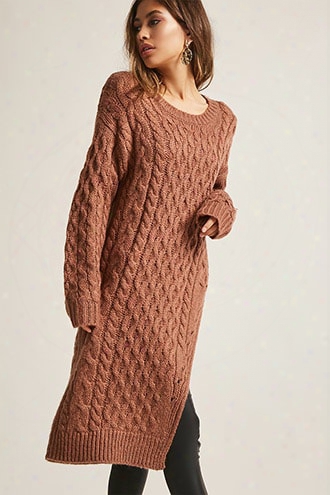 Cable Knit Tunic Top