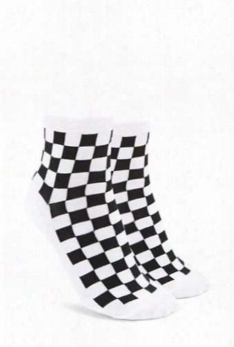 Checkered Be You Crew Socks