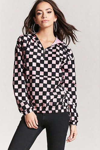 Checkered Hooded Anorak