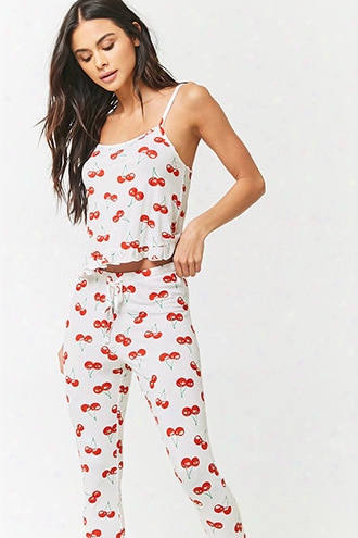 Cherry Print Pajama Set