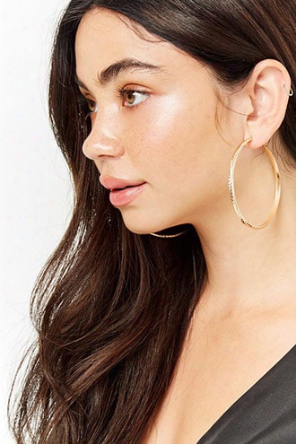 Chevron Hoop Earrings