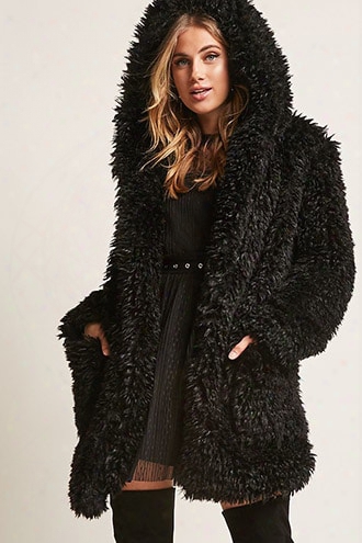 Faux Fur Hooded Jacket