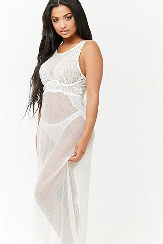 Fredericks Of Hollywood Dharma Mesh & Lace Gown