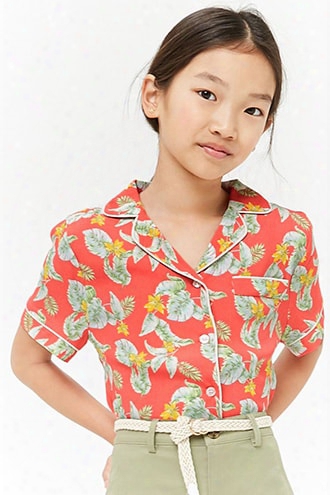 Girls Floral Print Shirt (kids)