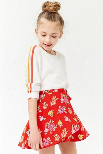 Girls Floral Tulip Skirt (kids)