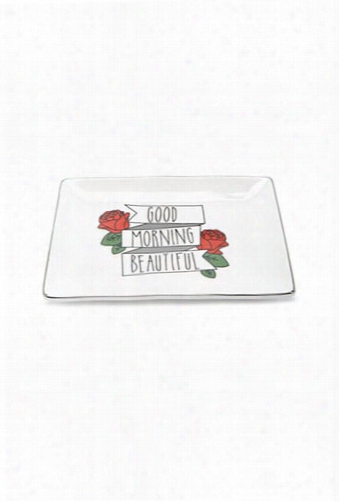 Good Morning Beautiful Graphic Trinket Dish