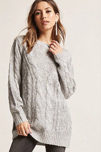 Marled Cable Knit Sweater