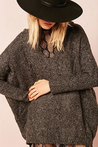 Marled Hooded Sweater