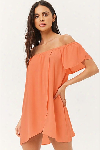 Off-the-shoulder Swim Cover-up Dress