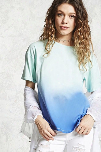 Ombre Dolphin Hem Tee