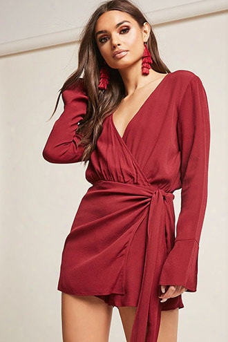 Open-back Crepe Romper