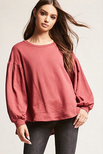 Oversized Step-hem Top