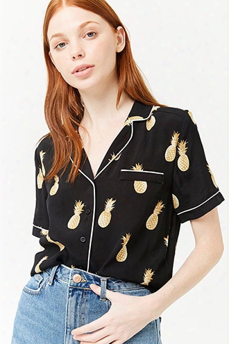 Pineapple Print Top