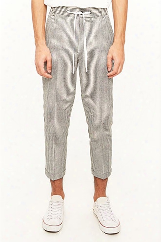 Pinstriped Ankle Pants