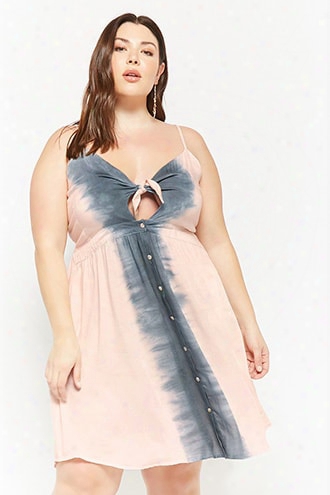 Plus Size Boho Me Tie-dye Cami Dress