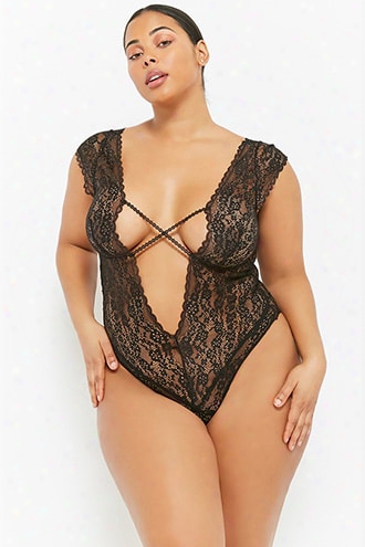 Plus Size Fredericks Of Hollywood Lydia Rose Teddy