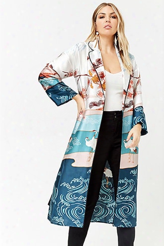 Plus Size River Longline Kimono