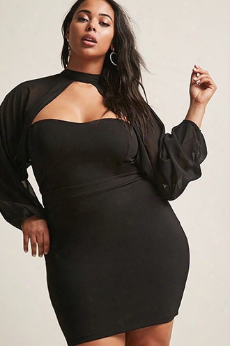 Plus Size Sweetheart Choker Dress