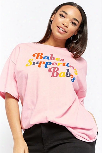 Plus Size The Style Club Supporting Babes Graphic Tee