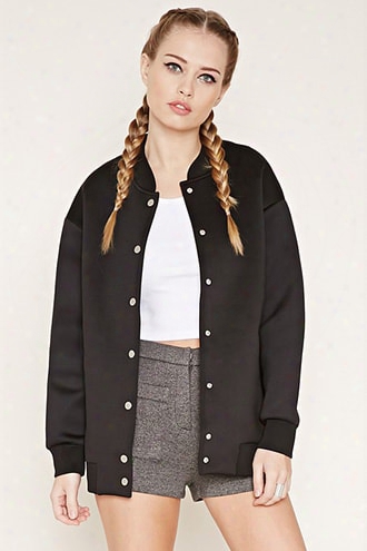 Scuba Knit Bomber Jacket