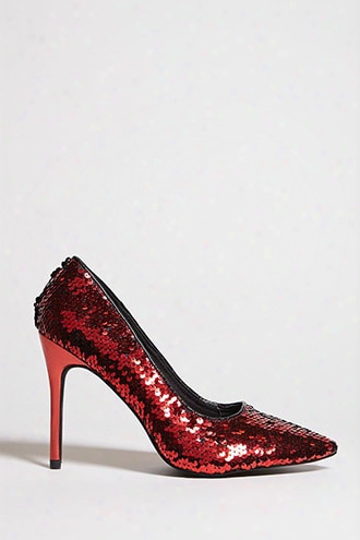 Sequin Pointed Pumps