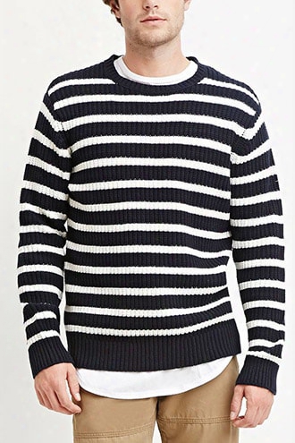 Striped Cotton-blend Sweater