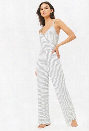 Striped Pajama Jumpsuit