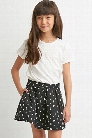 Girls Pleated Triangle Print Skirt (Kids)