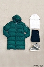 Hooded Nylon Puffer Coat