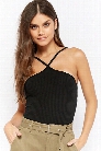 Ribbed Halter Bodysuit