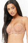 Sheer Lace Demi Cup Bra