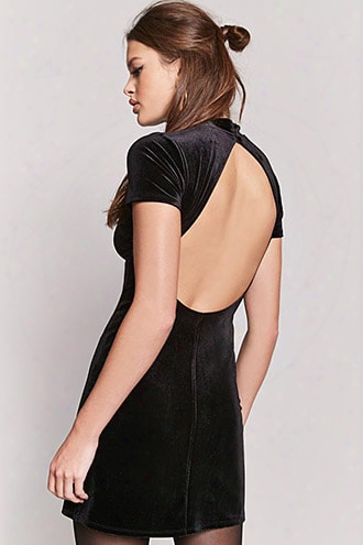 Velvet Open-back Dress