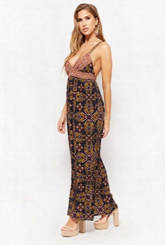 Abstract Print Maxi Dress