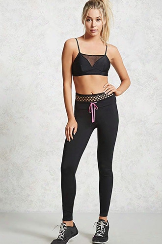 Active Mesh Contrast Leggings