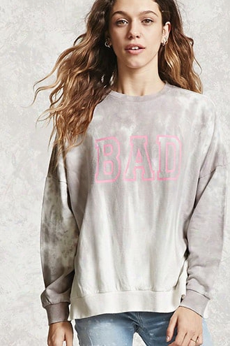 Bad Graphic Tie-dye Sweatshirt