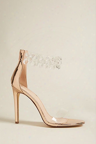 Bejeweled Ankle-strap Heels