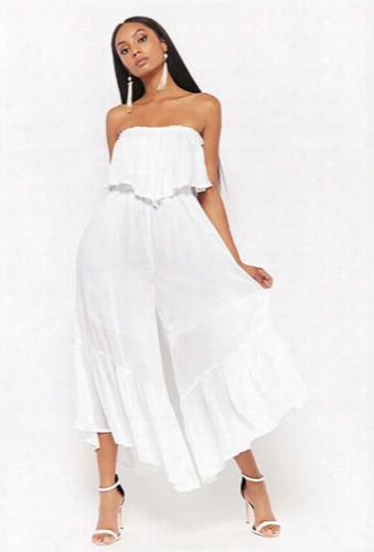 Boho Me Strapless Handkerchief Jumpsuit