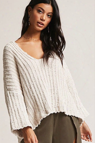 Boxy Purl Knit Sweater