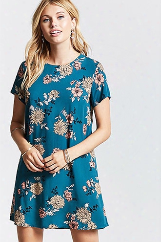 Contemporary Floral Shift Dress