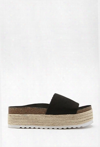 Dirty Laundry Espadrille Flatform Slide Sandals