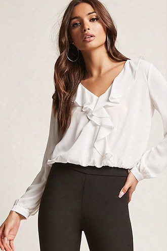 Flounce Accent Top