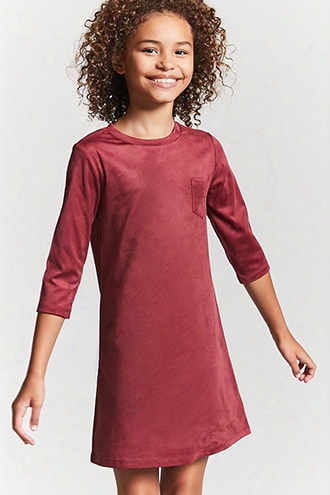 Girls Faux Suede T-shirt Dress (kids)