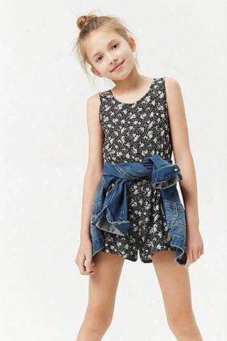 Girls Floral Print Romper (kids)