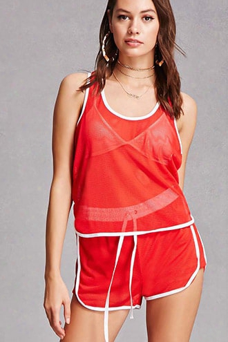 Jersey Mesh Tank Top