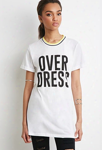 Longline Over Dress Graphic Top