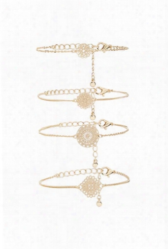 Mandala-inspired Charm Bracelet Set