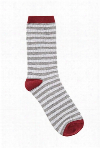 Men Striped Crew Socks